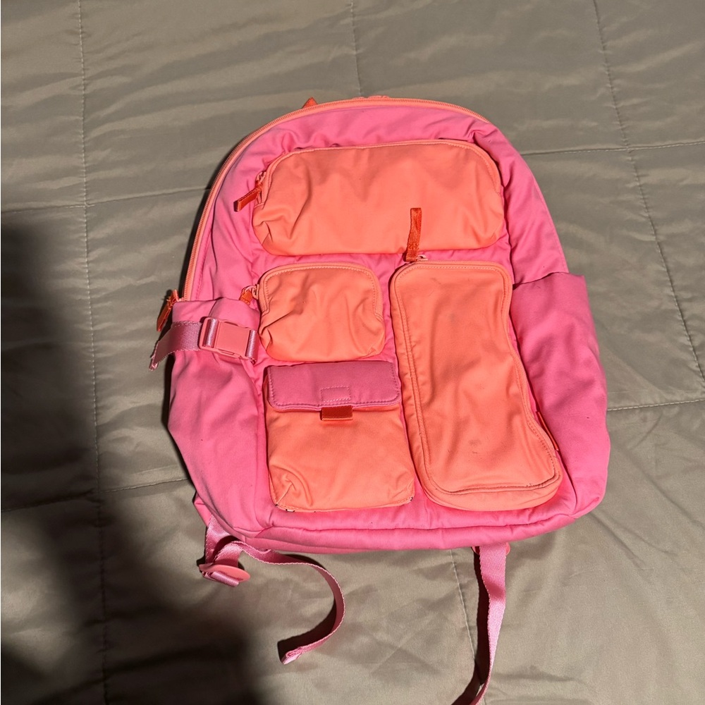 Pink and Orange Backpack